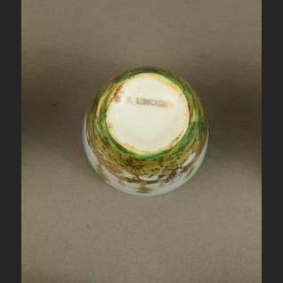 Myśliwska karafka z porcelany Francja antyki  Myśliwska karafka z porcelany Francja antyki