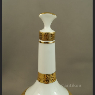 Myśliwska karafka z porcelany Francja antyki  Myśliwska karafka z porcelany Francja antyki