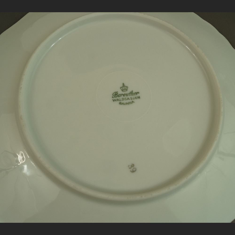 Talerze z owocami stara bawarska porcelana 