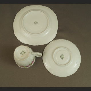 Różana filiżanka tro bawarska porcelana Różana filiżanka tro bawarska porcelana