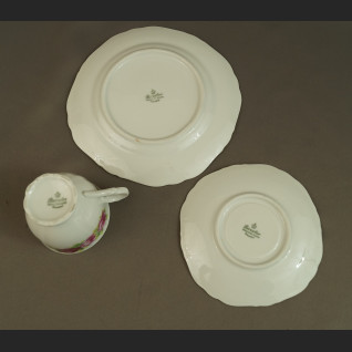 Trio porcelanowe z różami Bawaria Trio porcelanowe z różami Bawaria