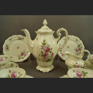 Rosenthal Pompadour serwis z różami do kawy 