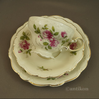 Rosenthal Pompadour serwis z różami do kawy 