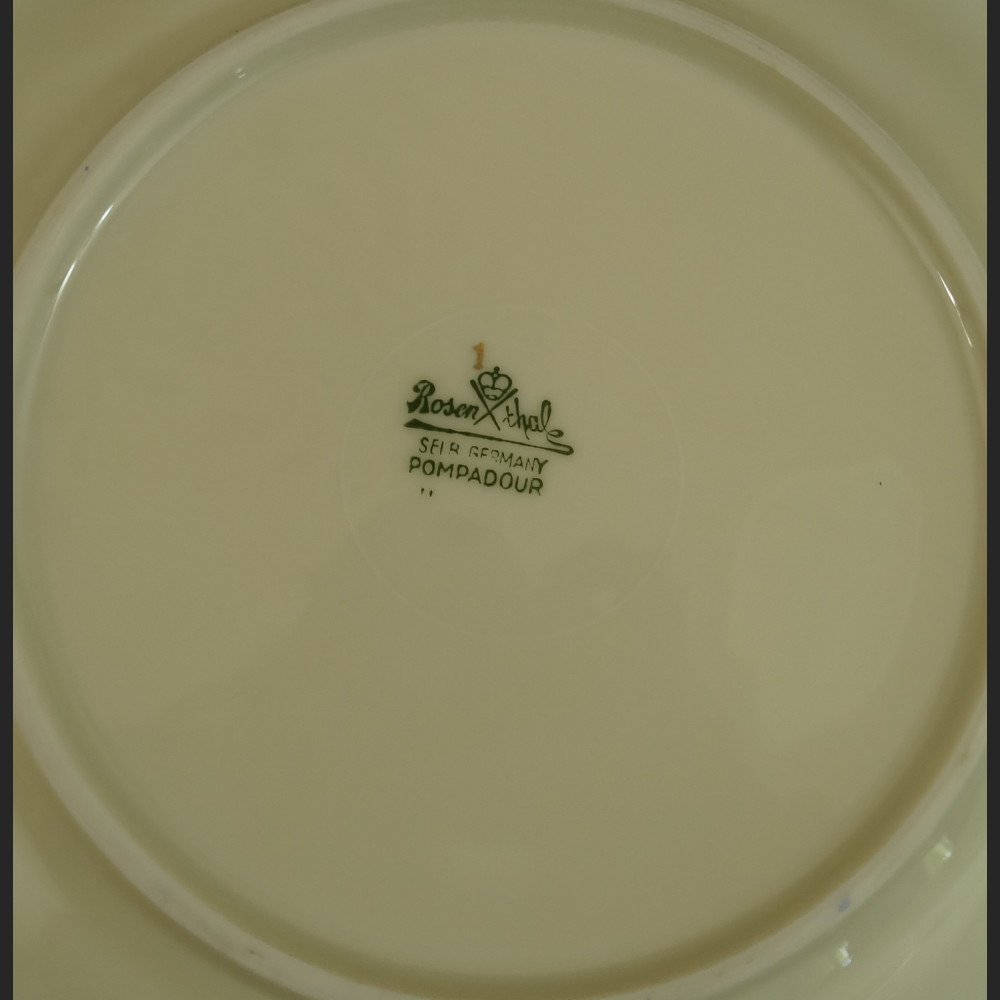 Rosenthal Pompadour serwis z różami do kawy 