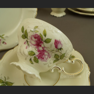 Rosenthal Pompadour serwis z różami do kawy 