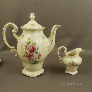 Rosenthal Pompadour serwis z różami do kawy 