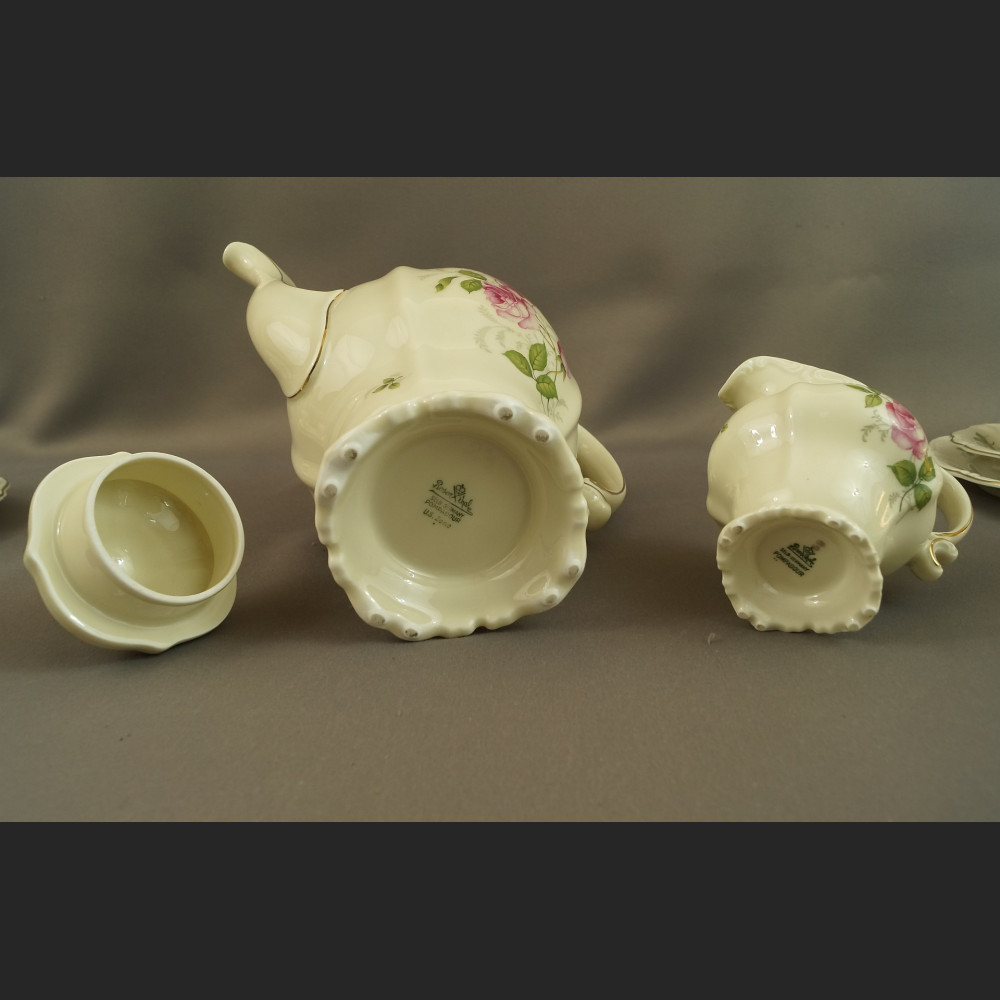 Rosenthal Pompadour serwis z różami do kawy 