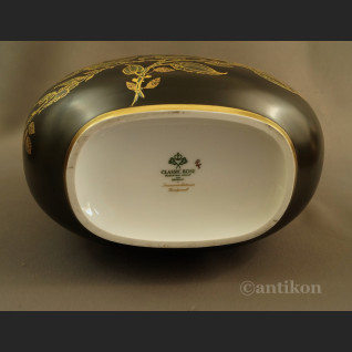 Ręcznie malowany wazon Rosenthal czarno złoty Ręcznie malowany wazon Rosenthal czarno złoty