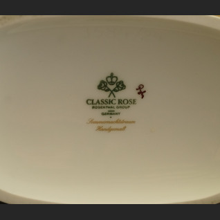 Ręcznie malowany wazon Rosenthal czarno złoty Ręcznie malowany wazon Rosenthal czarno złoty