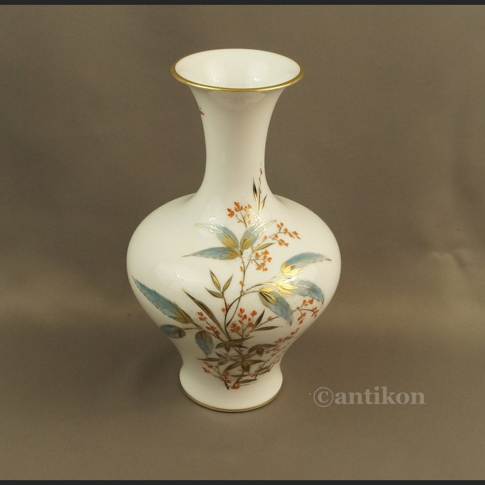 Duży wazon Rosenthal ręcznie malowany w kwiaty 