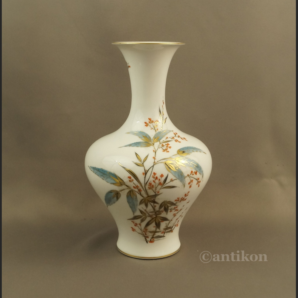 Duży wazon Rosenthal ręcznie malowany w kwiaty 