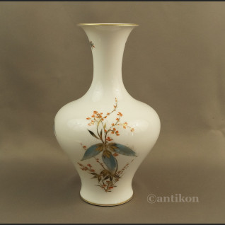 Duży wazon Rosenthal ręcznie malowany w kwiaty 