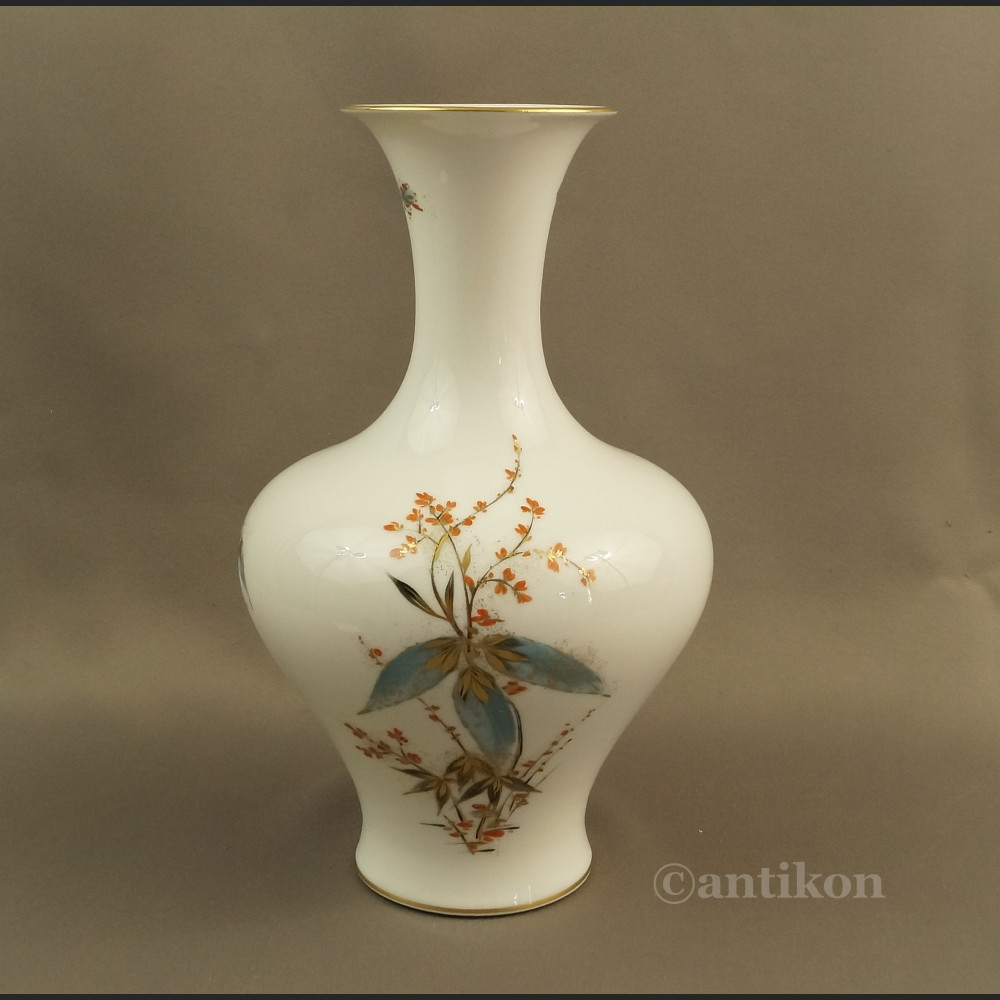 Duży wazon Rosenthal ręcznie malowany w kwiaty 