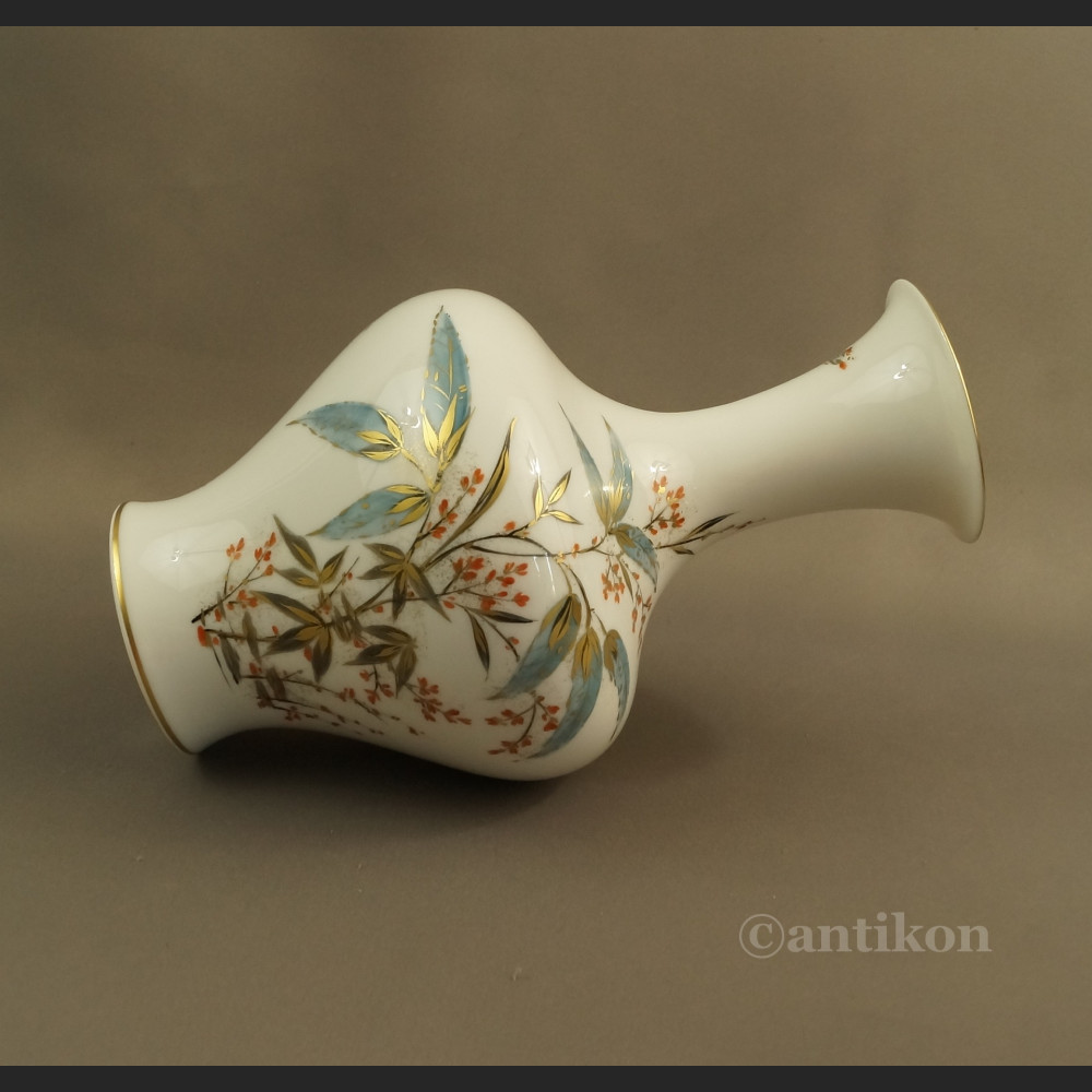 Duży wazon Rosenthal ręcznie malowany w kwiaty 