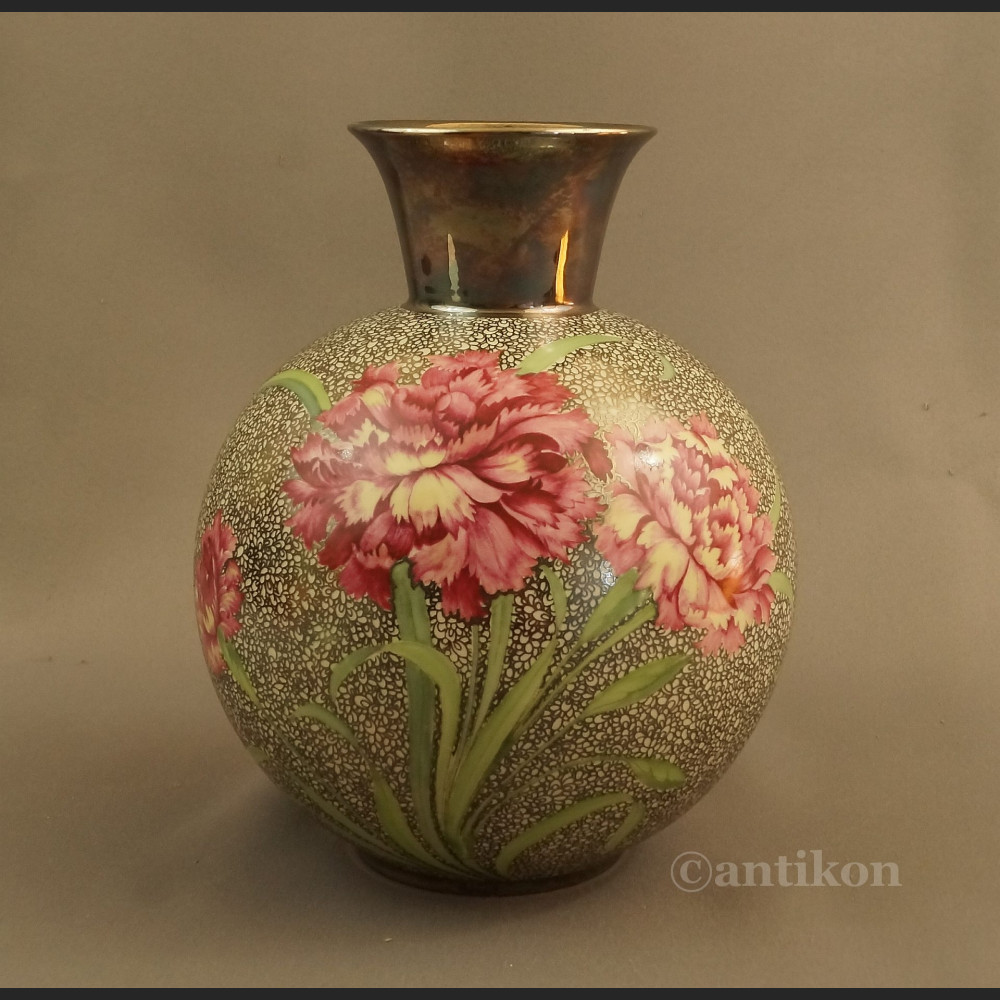 Wazon srebrny Rosenthal ręcznie malowany Wazon srebrny Rosenthal ręcznie malowany