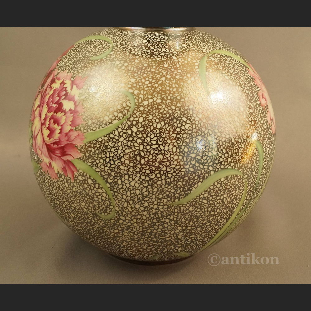 Wazon srebrny Rosenthal ręcznie malowany Wazon srebrny Rosenthal ręcznie malowany