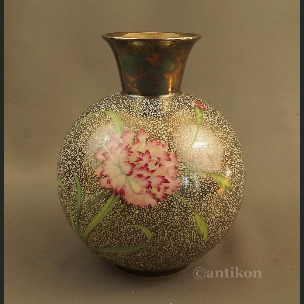 Wazon srebrny Rosenthal ręcznie malowany Wazon srebrny Rosenthal ręcznie malowany