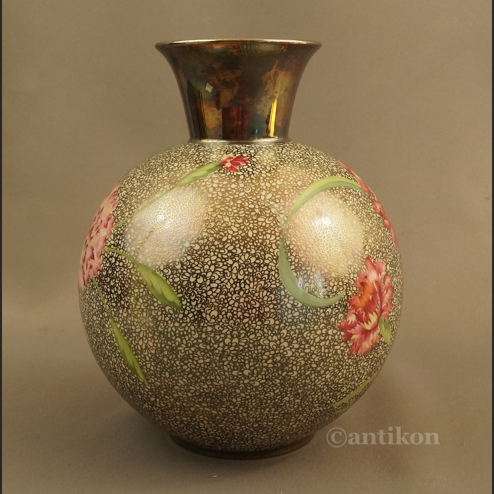 Wazon srebrny Rosenthal ręcznie malowany Wazon srebrny Rosenthal ręcznie malowany