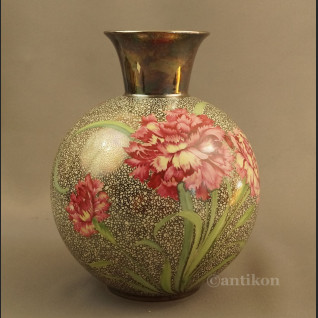 Wazon srebrny Rosenthal ręcznie malowany Wazon srebrny Rosenthal ręcznie malowany