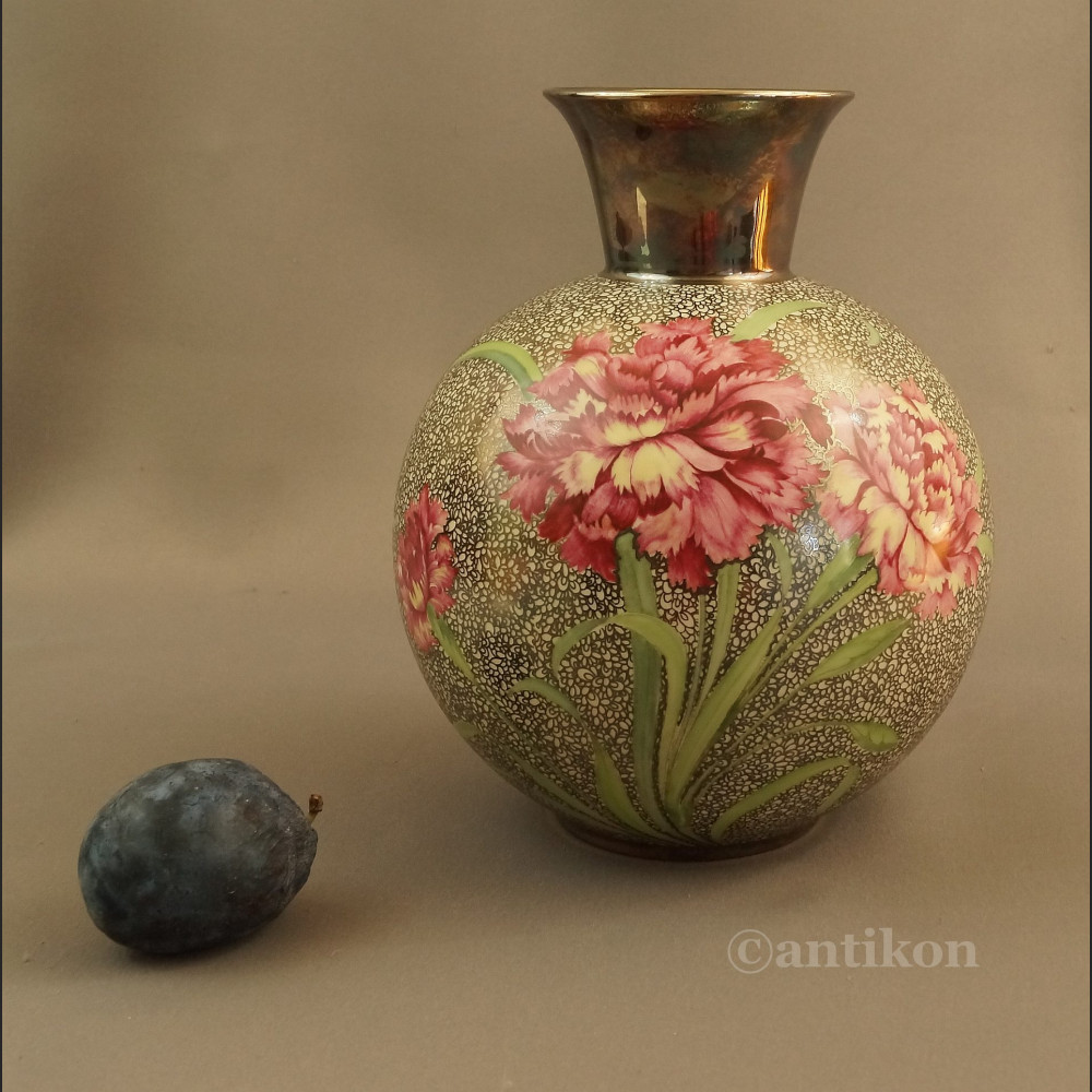 Wazon srebrny Rosenthal ręcznie malowany Wazon srebrny Rosenthal ręcznie malowany