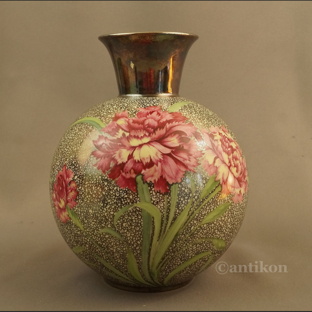 Wazon srebrny Rosenthal ręcznie malowany Wazon srebrny Rosenthal ręcznie malowany