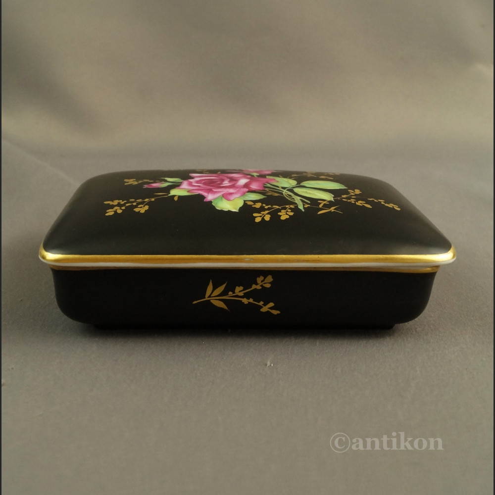Stara szkatułka Rosenthal czarna Stara szkatułka Rosenthal czarna