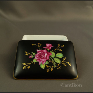 Stara szkatułka Rosenthal czarna Stara szkatułka Rosenthal czarna