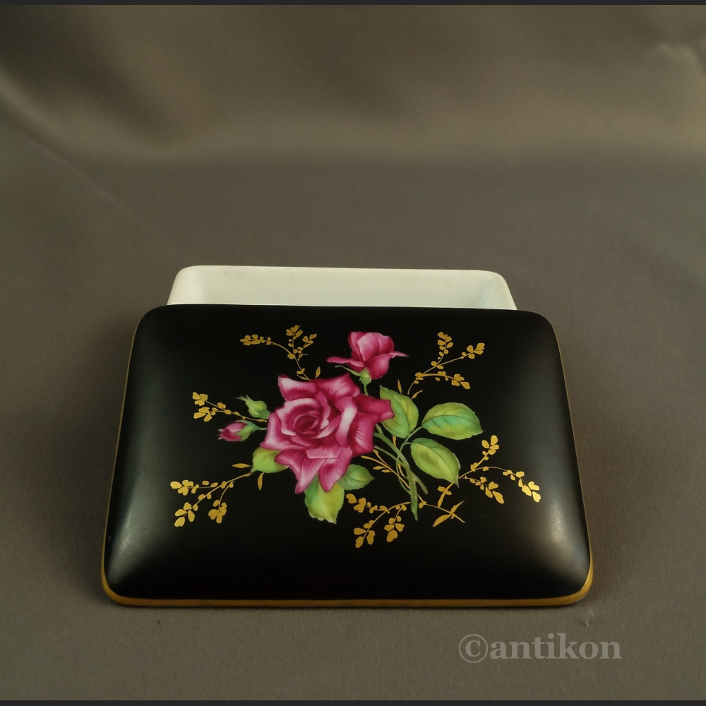 Stara szkatułka Rosenthal czarna Stara szkatułka Rosenthal czarna