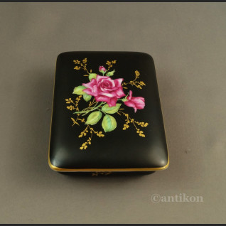 Stara szkatułka Rosenthal czarna Stara szkatułka Rosenthal czarna