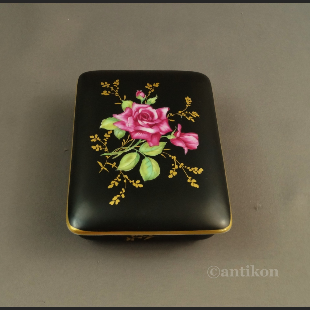 Stara szkatułka Rosenthal czarna Stara szkatułka Rosenthal czarna