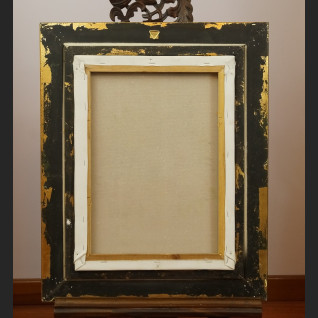 Obrazy z kwiatami w złotej ramie para obrazów 