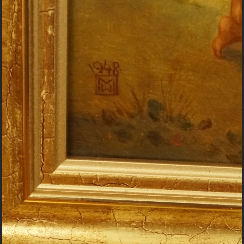 Madonna z aniołami przy wodospadzie obraz olejny Madonna z aniołami przy wodospadzie obraz olejny