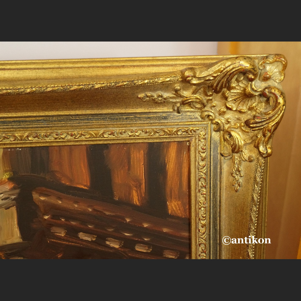 Obraz myśliwski przed dworem salonowy Obraz myśliwski przed dworem salonowy