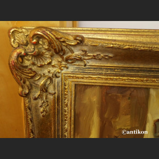 Śniadanie myśliwych wytworny obraz do salonu 