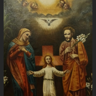 Święta Rodzina stary obraz olejny Święta Rodzina stary obraz olejny