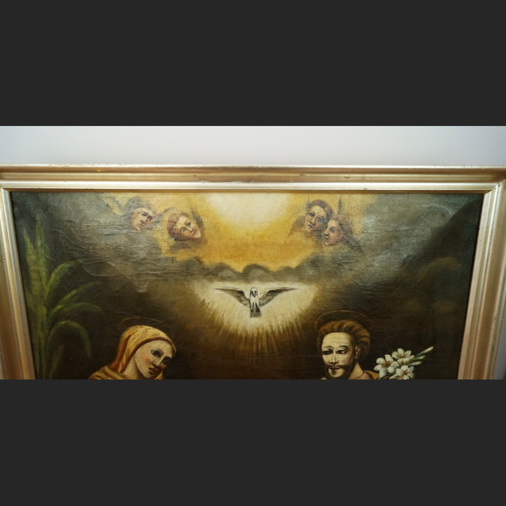 Święta Rodzina stary obraz olejny Święta Rodzina stary obraz olejny