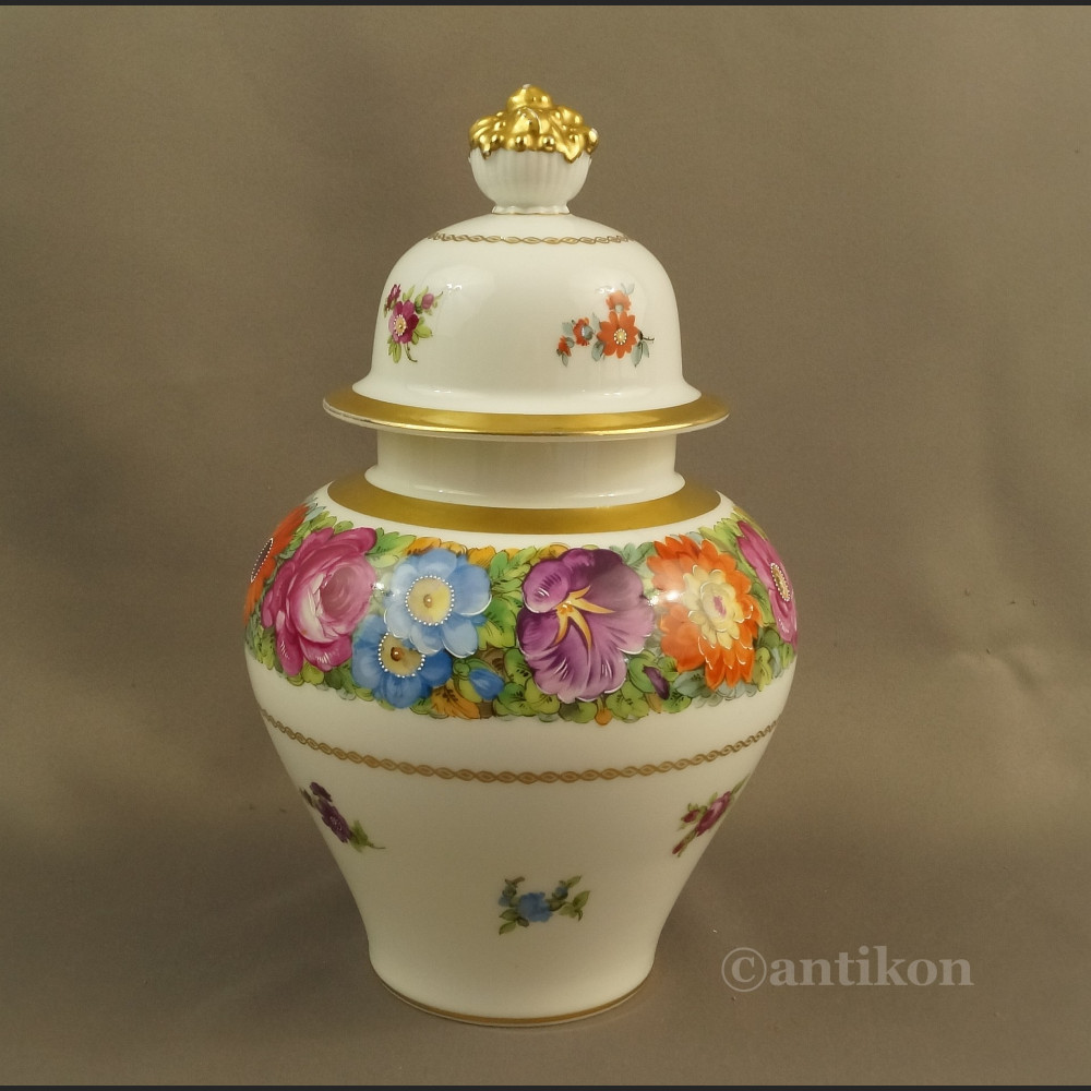 Rosenthal wazon ręcznie malowany z kwiatami  Rosenthal wazon ręcznie malowany z kwiatami