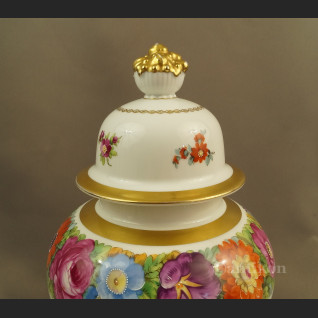 Rosenthal wazon ręcznie malowany z kwiatami  Rosenthal wazon ręcznie malowany z kwiatami