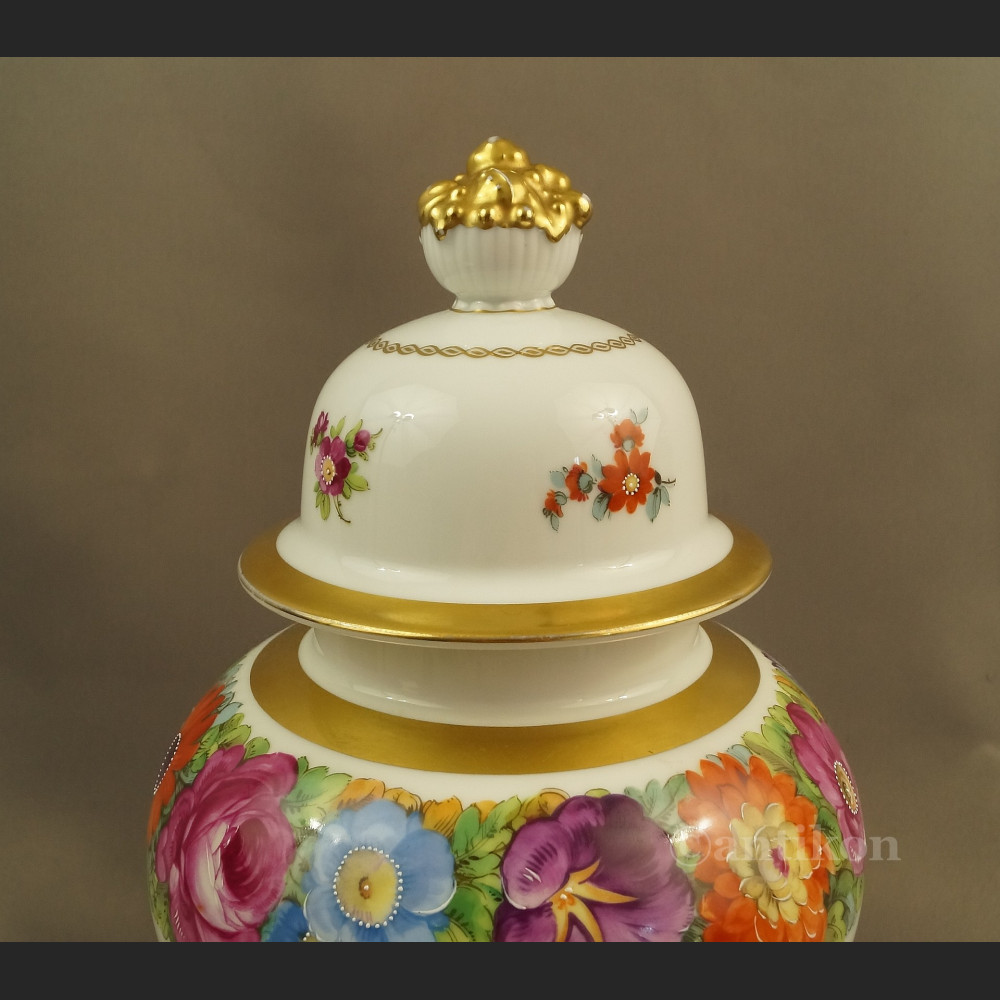 Rosenthal wazon ręcznie malowany z kwiatami  Rosenthal wazon ręcznie malowany z kwiatami