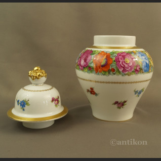 Rosenthal wazon ręcznie malowany z kwiatami  Rosenthal wazon ręcznie malowany z kwiatami