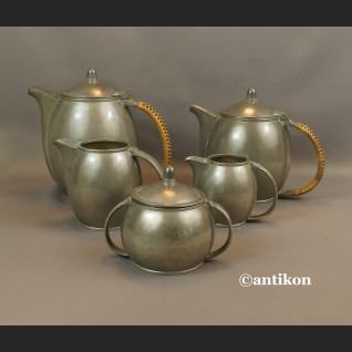 Stary serwis Bauhaus z cyny antyki  Stary serwis Bauhaus z cyny antyki