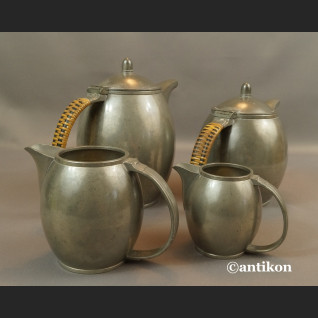 Stary serwis Bauhaus z cyny antyki  Stary serwis Bauhaus z cyny antyki