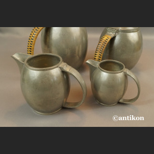 Stary serwis Bauhaus z cyny antyki  Stary serwis Bauhaus z cyny antyki