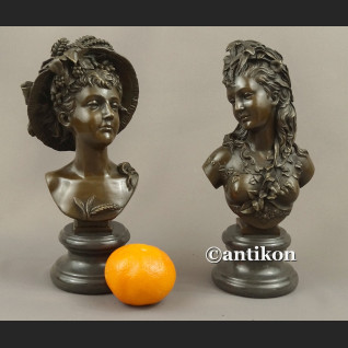 Popiersia kobiet rzeźba wg Carrier Francja Popiersia kobiet rzeźba wg Carrier Francja