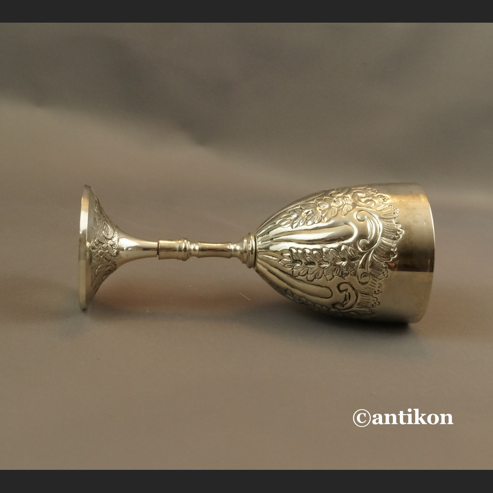 Wielki kielich do wina platerowany 