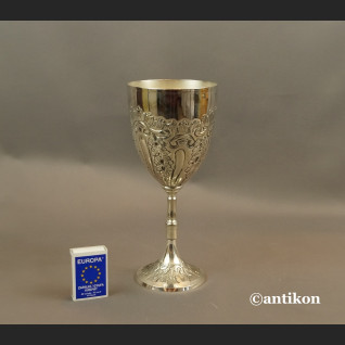 Wielki kielich do wina platerowany 