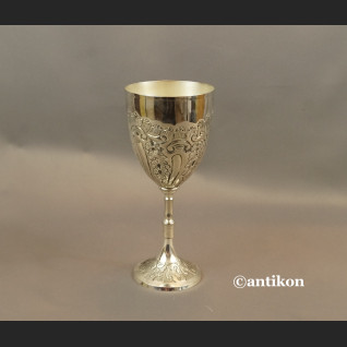 Wielki kielich do wina platerowany 