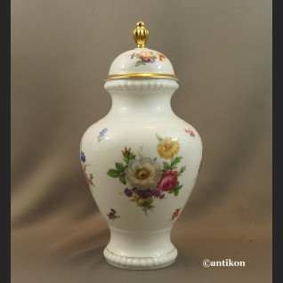 Duży wazon z pokrywą piękna porcelana Duży wazon z pokrywą piękna porcelana