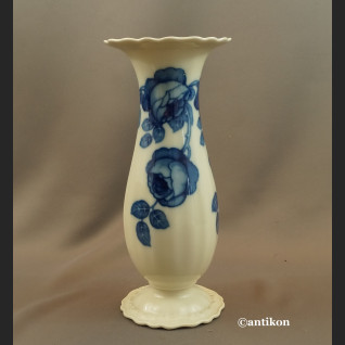 Wazon Rosenthal malowany kobaltem róże  Wazon Rosenthal malowany kobaltem róże