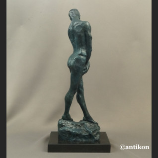 Auguste Rodin rzeźba Adam z brązu 